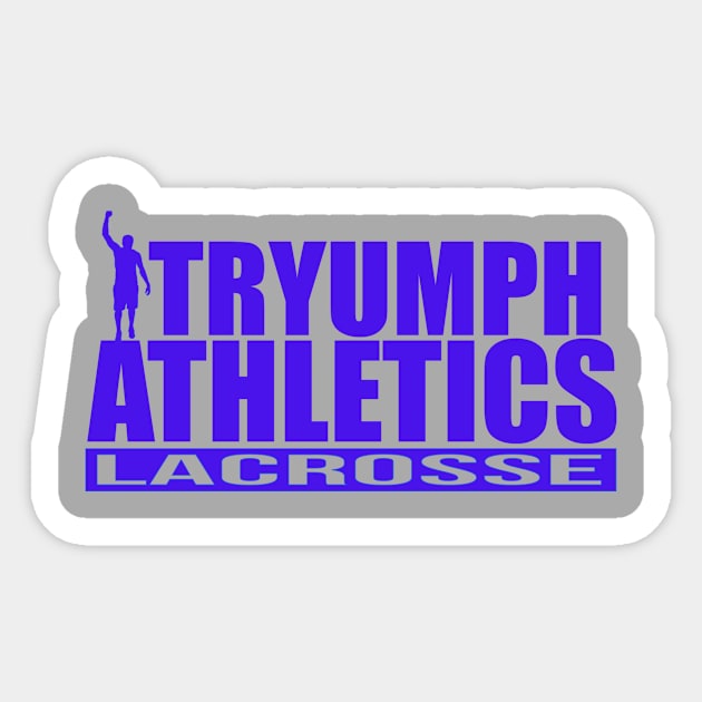 The Lacrosse Tee Sticker by tryumphathletics